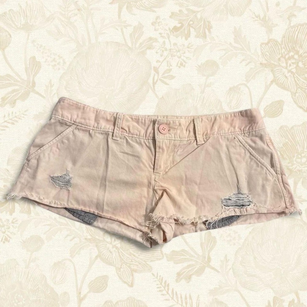Y2K American Eagle Distressed‎ Low Rise Micro Shorts